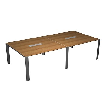 Стол для переговоров П-опоры ноги-хром X7 X7R02 C 2800x1400x720