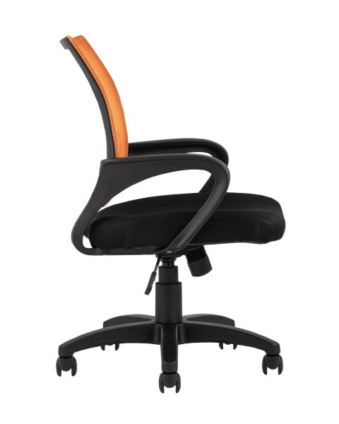 Кресло офисное TopChairs Simple оранжевое (Компьютерное кресло Simple оранжевый)