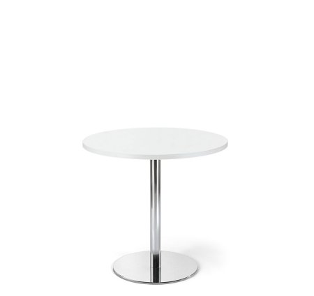 Стол 80/75 CAFE 80x75 W3 800х800х750 (Белый/Хром)