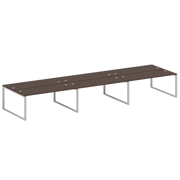 Рабочая станция Metal System Style БО.СМ-6.5 5400x1475x750 (Венге Цаво/Серый металл)