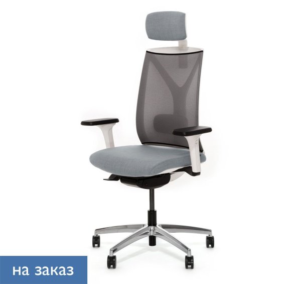 DION M WG Кресло синх. серая спинка