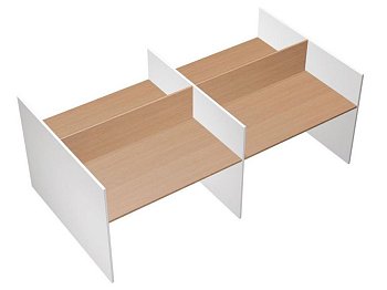 Рабочая станция на опорах ДСП (4х120) Profiquadro КВ 1410-2 БВ 2475x1570x1114