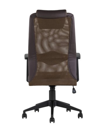 Кресло офисное TopChairs Studio коричневое (Компьютерное кресло Studio коричневый)