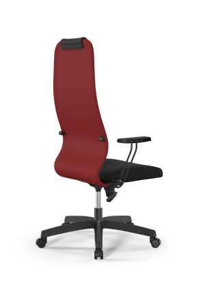 Кресло для руководителя Метта Sit 8 B1-10T - UMF(X1) /Uh02/Wh00/T1bp-b(M09.B02.G15.W01) (Красный | Черный)