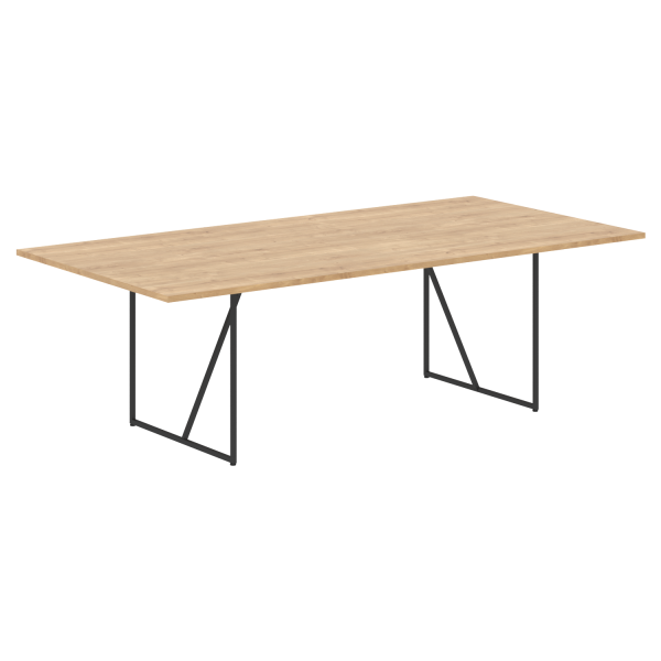 Стол для переговоров LOFTIS LCT 2412 2400х1200х750 (Дуб БофордЧерный)