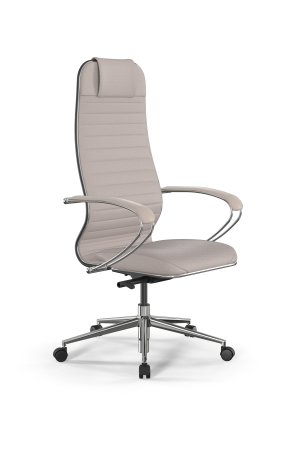 Кресло для руководителя Метта SynchroSit 10 B1-117K - Extra /Um02/Wm12/K1cL(M23.B23.G18.W02) (Светло-бежевый)