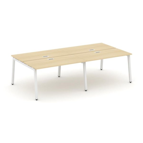 Рабочая станция 2-х сторонняя SN-5A.DRS-043 (2760х1432х750) (Акация Лорка/Металл Белый)