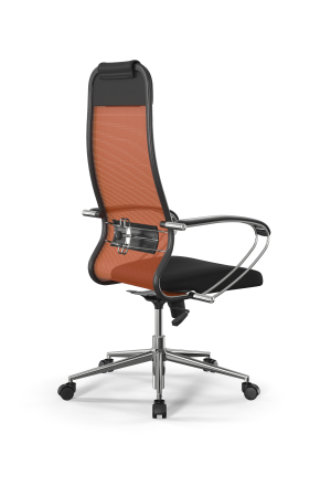 Кресло для руководителя Метта Sit 10 B1-180K - X2+UMF(X1) /Um00/Wh00/K1cL(M09.B23.G18.W01 (Черный | Оранжевый)