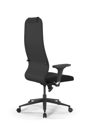 Кресло для руководителя Метта Sit 8 B1-10D - UMF(X1) /Uh02/Wh00/D02P(M09.B11.G19.W02) (Темно-серый | Черный)