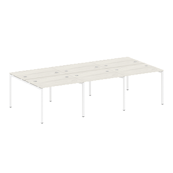 Рабочая станция на 6 раб. мест Metal System Style БП.СМ-6.1 3000x1475x750