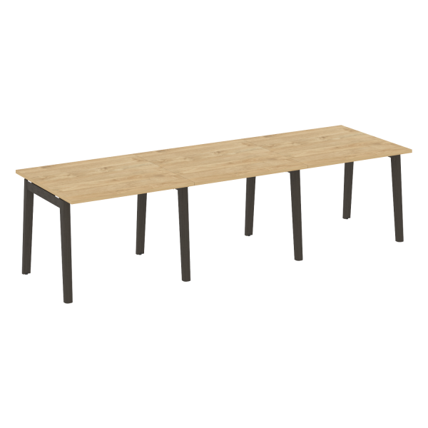 Стол переговорный на деревянных опорах Onix Wood OW.PRG-3.1 2940x980x750