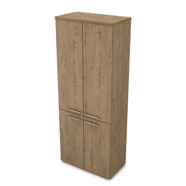 Шкаф высокий Gloss line 9НШ.005.5 800x450x2045 (Teakwood)