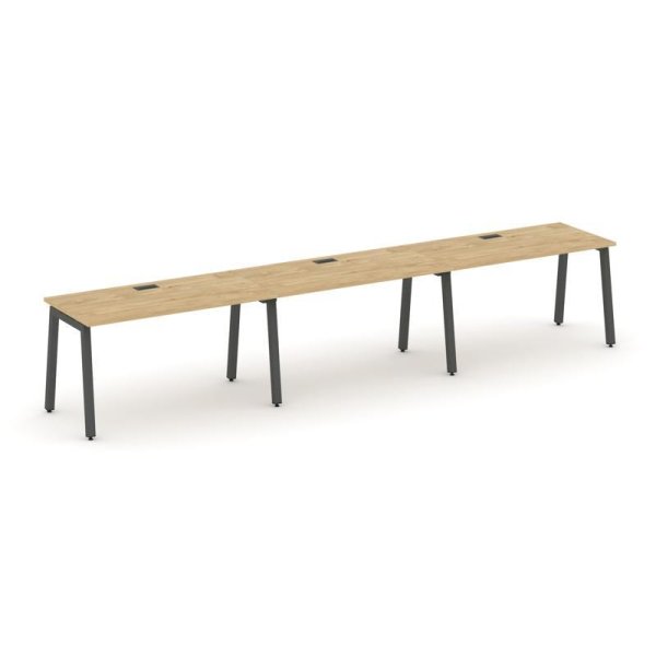 Рабочая станция 1 сторонняя SN-5A.ORS-034 (4740х600х750) (Тиквуд Светлый/Металл Антрацит)