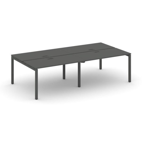 Рабочая станция 2-х сторонняя SN-5P.DRS-054 (3160х1632х750) (Антрацит/Металл Антрацит)