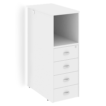 Тумба с подсветкой 4 ящика проходная, средняя Onix O.R-TV-4.S 436x767x1185