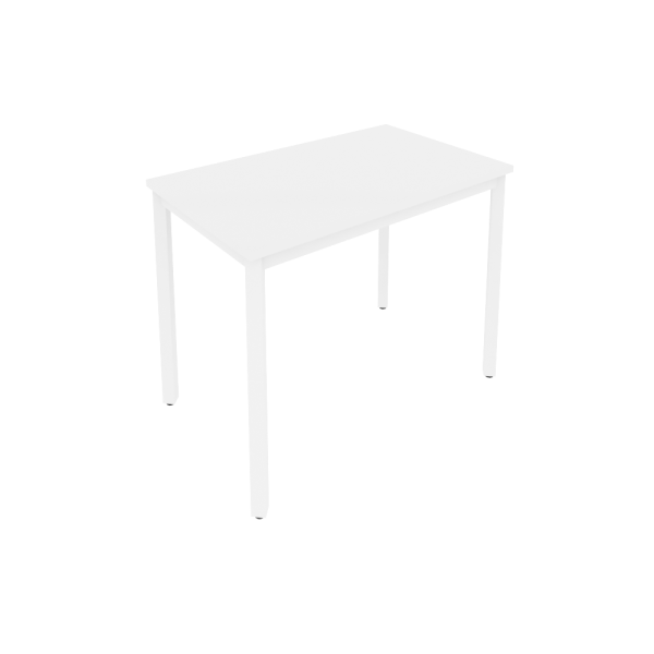 Стол письменный на металлокаркасе Slim С.СП-3.1 980x600x750 (Белый/Белый металл)