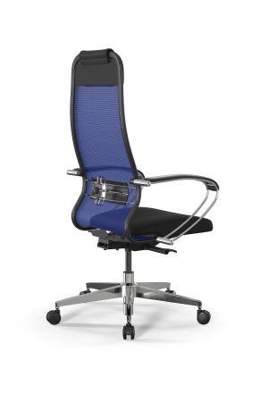 Кресло для руководителя Метта SynchroSit 10 B1-111K - X2+UMF(X1) /Ub00/Wh00/K1cL(M23.B22.G18.W03) (Синий | Черный)