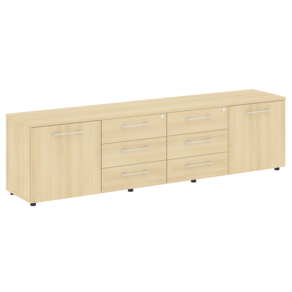 Тумба модульная в кабинет руководителя серии LT-TS 4.3 2200x450x580