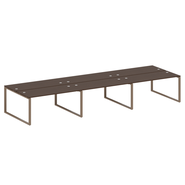 Рабочая станция Metal System Style БО.СМ-6.4 4800x1475x750 (Венге Цаво/Мокко металл)