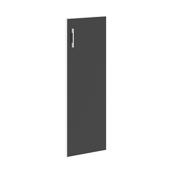 Дверь стеклянная черная правое в раме среднее Lacobel LT.S-2 R (R) Black