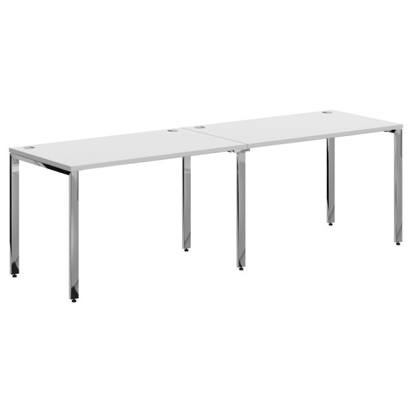 Стол двойной Xten Gloss XGWST 2470.1 2406x700x750 (Белый)