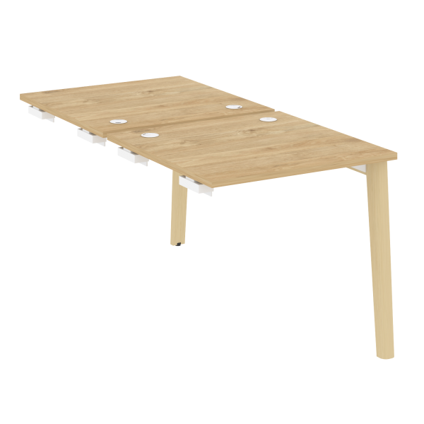 Стол-приставка двойной на деревянных опорах Onix Wood OW.D.SPR-0.8 780x1635x750