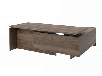 Стол руководителя с опорной тумбой Festus FB-121L.DD 1800x2100x750