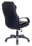 Кресло руководителя CH-839 черный Leather Black эко.кожа крестов. пластик