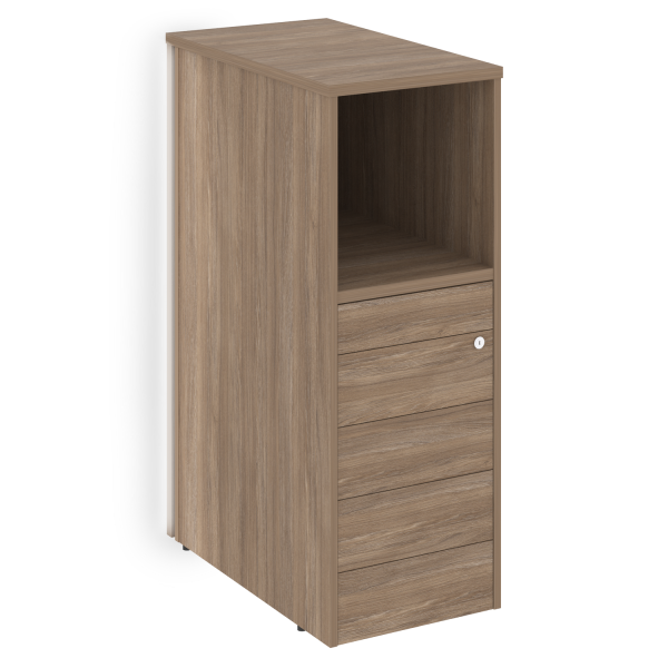 Тумба с подсветкой 5 ящиков TIP-ON завершающая, левая Onix O.R-TV-5TIP.SL 436x767x1185