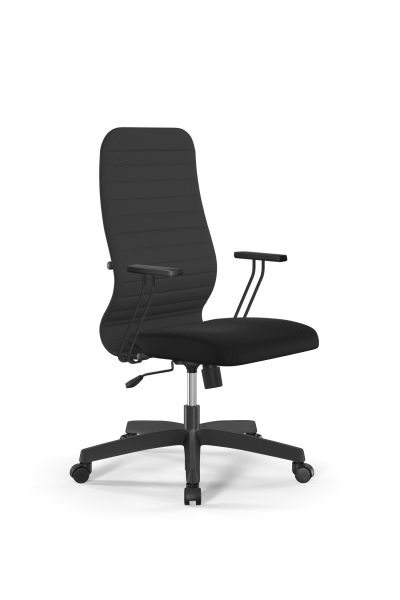 Кресло для руководителя Метта Sit 8 B2-10T - UMF(X1) /Uh02/Wh00/T1bp-b(M09.B02.G15.W01) (Темно-серый | Черный)