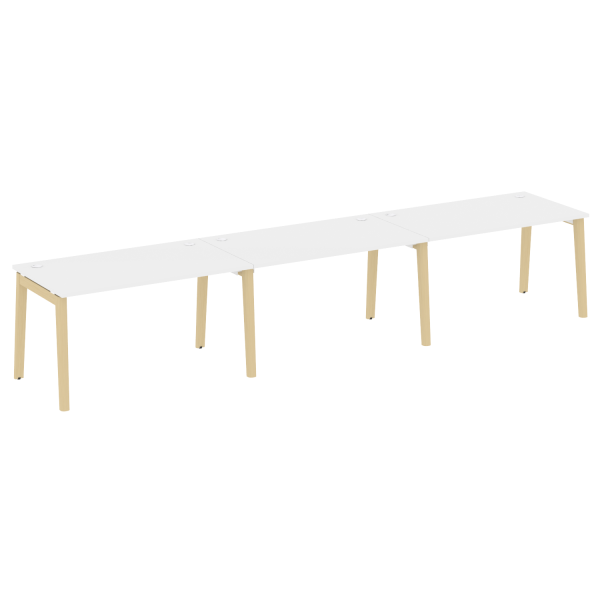 Рабочая станция на деревянных опорах Onix Wood OW.RS-3.3.8 4140x800x750