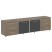 Тумба модульная черные двери LT-TS 4.2 2200x450x580