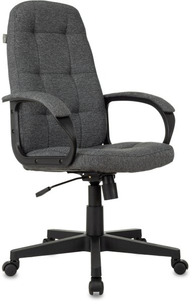 Кресло руководителя CH 002 Fabric серый 3C1 крестов. пластик (Серый)